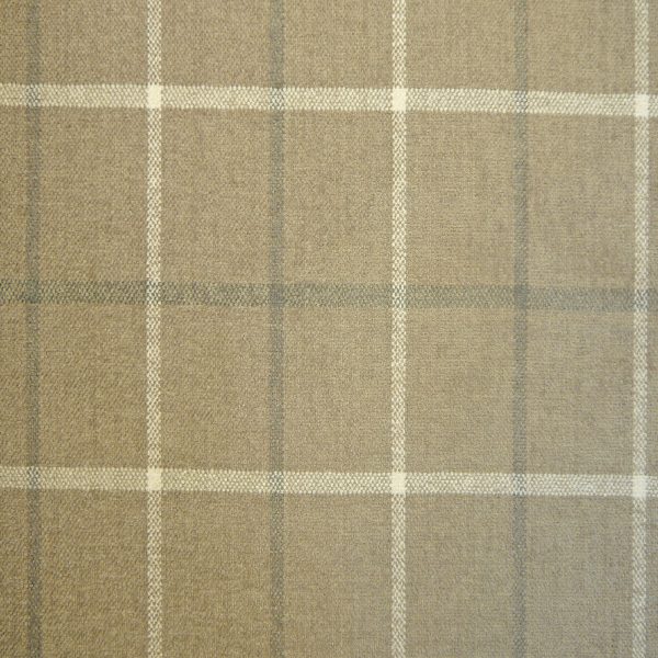 Lana Window Pane Fabric Col Latte